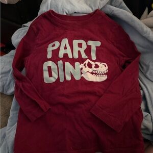 Kids Dinosaur Graphic Tee - Red